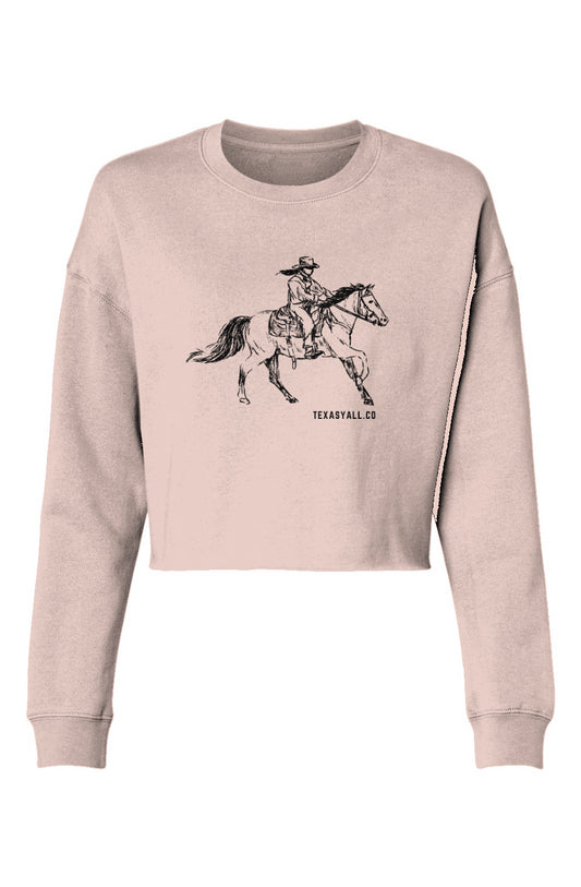 Cowgirl Lightweight Cropped Crew