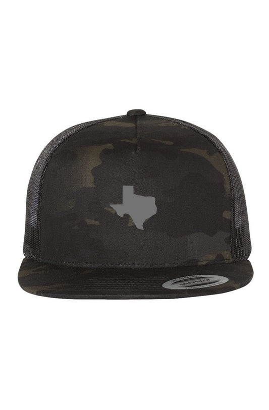 TX State Multicam Black/ Black Trucker Cap